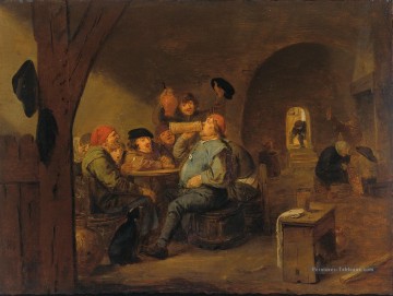 le maître de la vie rurale baroque Adriaen Brouwer Peinture à l'huile